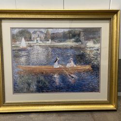 Renoir Painting In Gold Frame