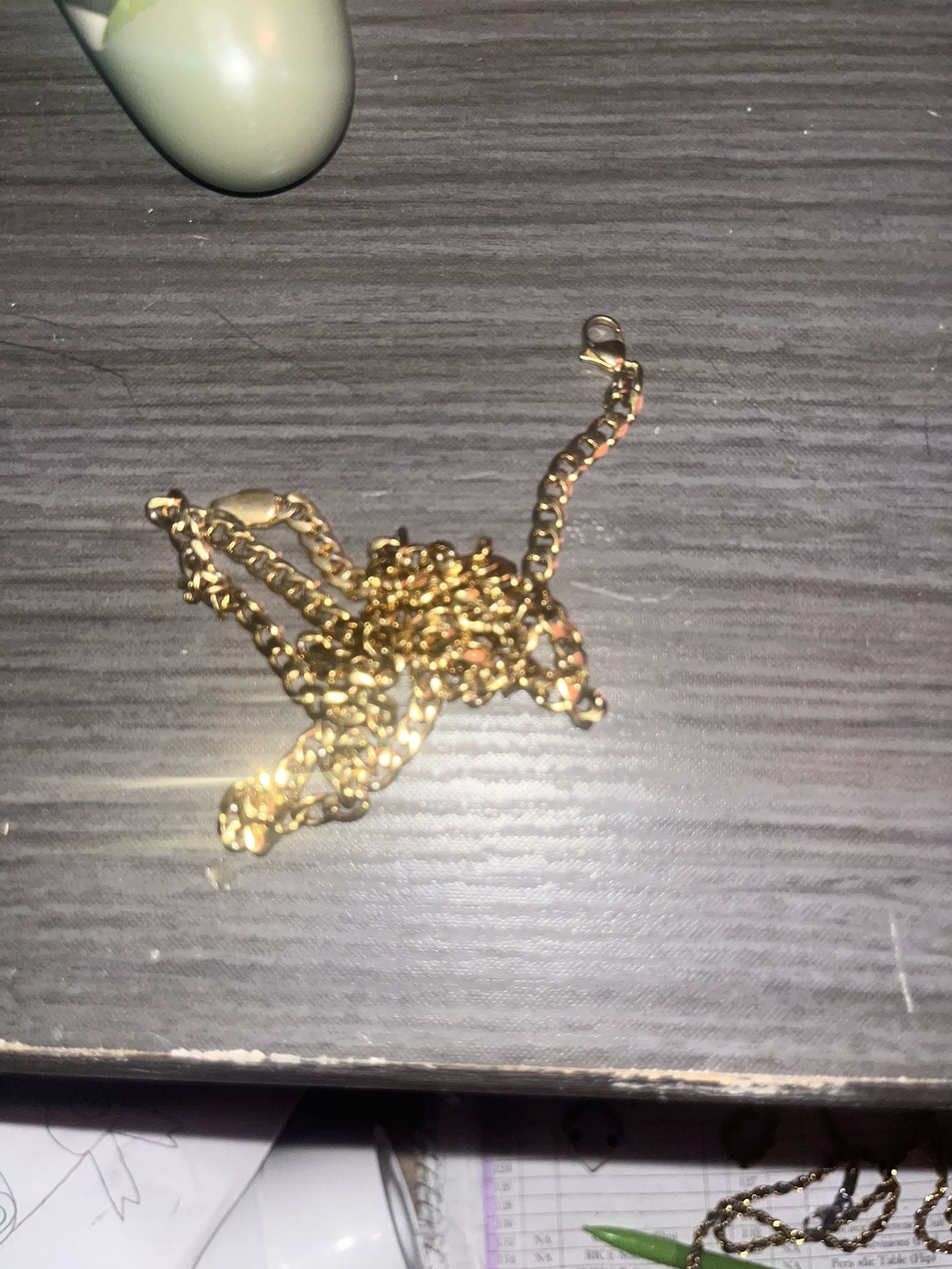 Gold Cuban Plated 22”
