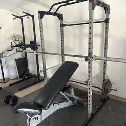 Squat rack, Bench And Bar