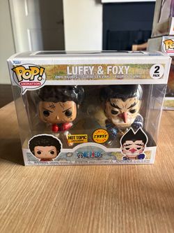 Luffy and Foxy chase Funko