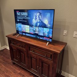 50” TV and Entertainment center