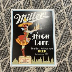 Miller Beer Sign 