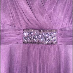 Purple Evening Dress Short