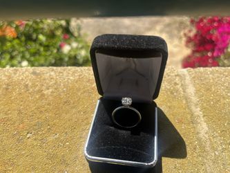 Brilliant Round Lab Grown Solitaire Hidden Halo Diamond Ring 14k