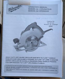 Milwaukee 7 1/4" sidewinder skill saw