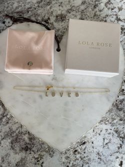 Lola Rose Loved Diamond Charm Necklace 