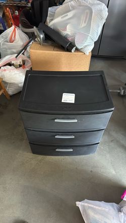 Black 3-Drawer Tower