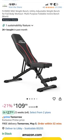 FlyBird Adjustable weight bench