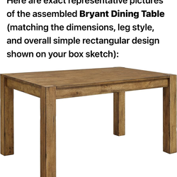 Brand new dining table very solid and big