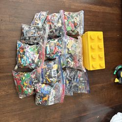 LEGO Bulk 21 Lbs Lot Multicolor Bricks and Pieces in Box, Assorted Plastic Parts