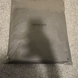 Fear Of God Essentials Jet Black Oversized Hoodie Size Xtra Small 