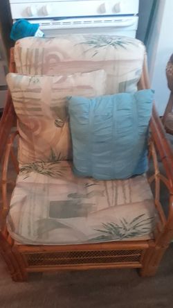 Vintage Rattan lounge chair