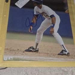 Juan Gonzalez Texas Rangers Signed 8x10 Color Photo