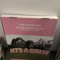 It’s A Girl Yard Sign