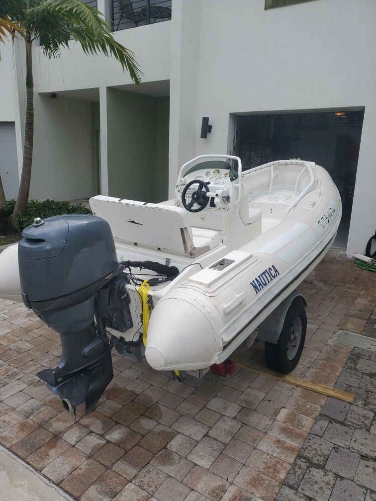 14ft NAUTICA RIB Tender - Center Console Boat Limited Design - 50 HP Yamaha
