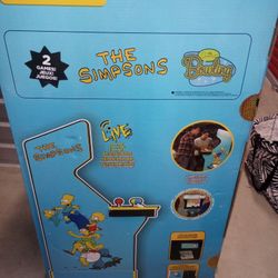 Simpsons  Arcade 1UP Game 2 Games Included