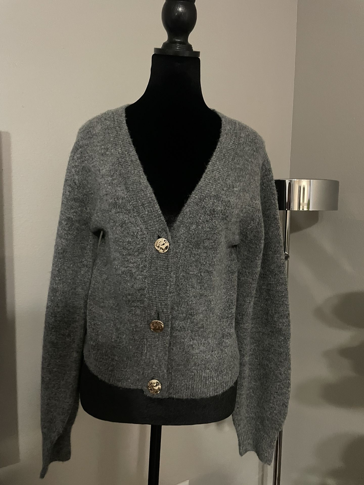 Women/teen/cardigan/H&M/ Small/new/gray