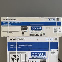 Boreal BRISA 18,000 BTU 16 SEER Wall Mount Ductless Mini Split System 1.5 Tons 230V