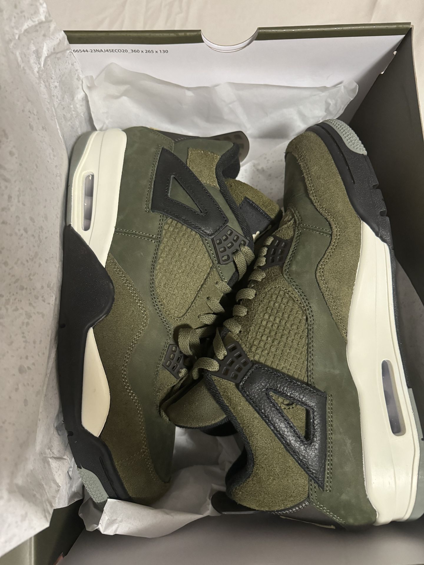 Air Jordan Retro 4 Olive Craft