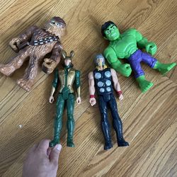 Action Figure - Thor Hulk Chewbacka Loki