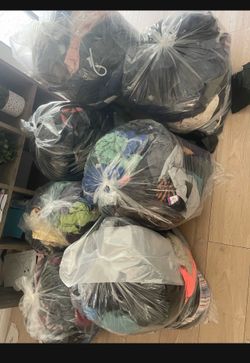 Bags of clothes