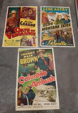 Western movie posters