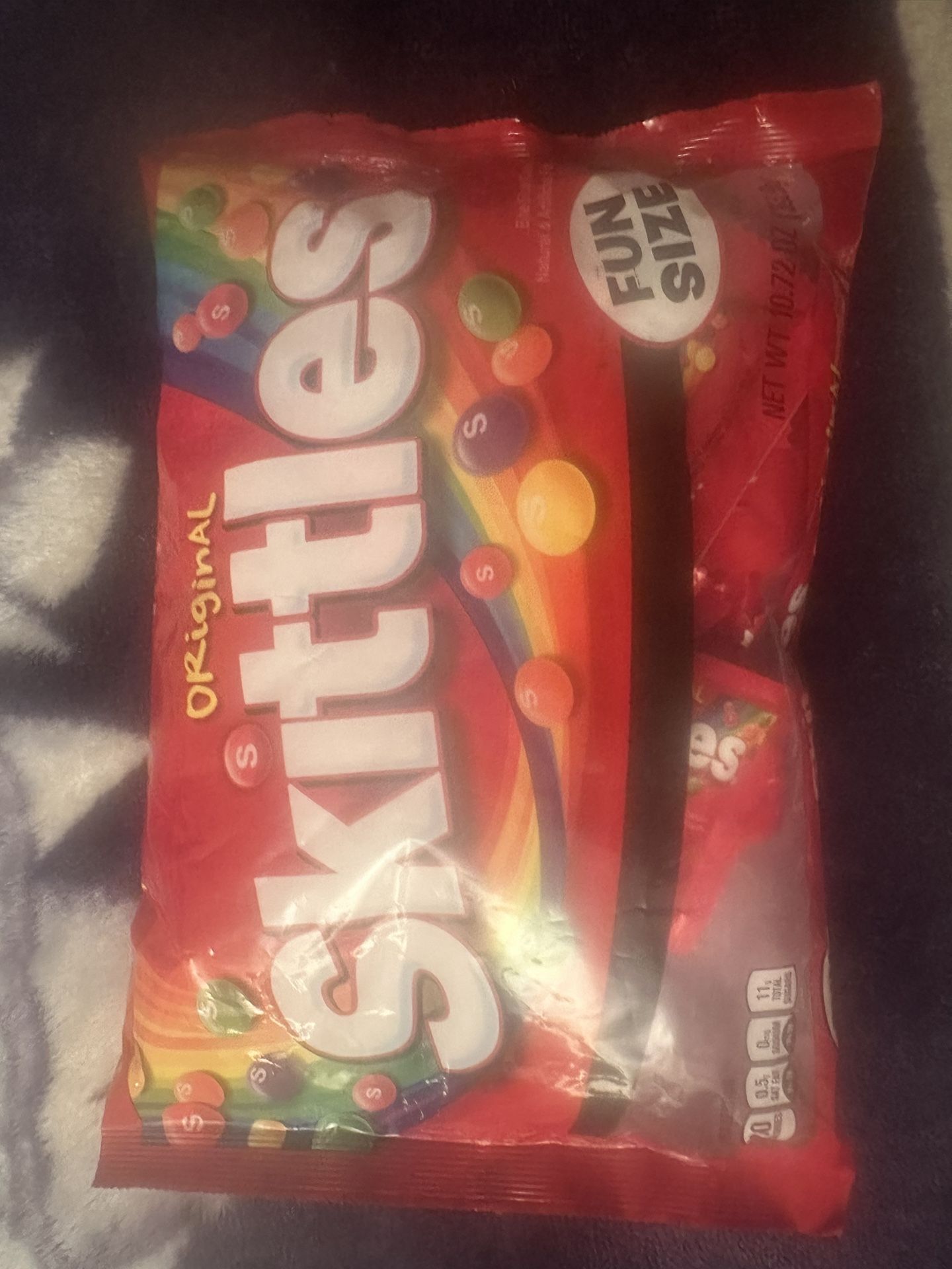 Skittles Original Halloween Chewy Candy Fun Size Bag - 10.72oz