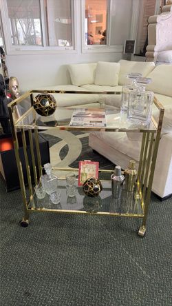 GOLD BAR CART 🍸🍷🍸