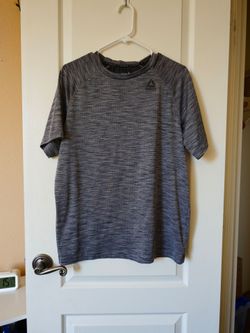 Reebok Men’s Athletic Performance T-Shirt Gray/Black Size M