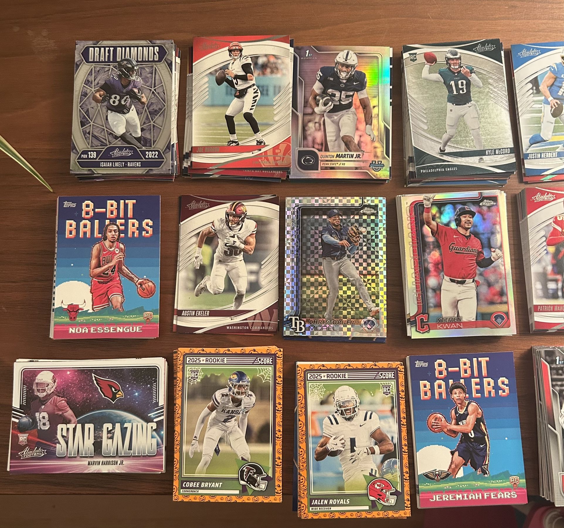 Collection Of Over 3200 Cards– Baseball, Basketball, Football, Formula 1 And Hockey