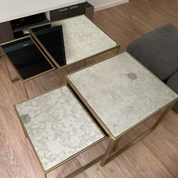 NEW 2 Sets Mitchell Gold + Bob Williams Astor Nesting Side Tables