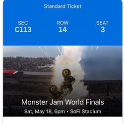 Monster Jam World Finals Tickets 