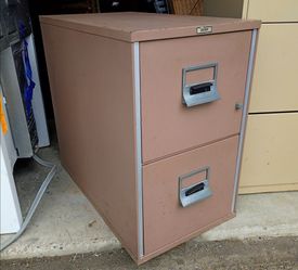 Vintage Fire-Proof File Cabinet by Victor - Heavy duty!