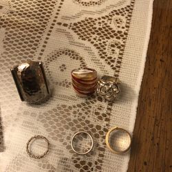 Six Costume Novelty Rings All For $15