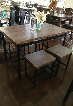 Table and four stools