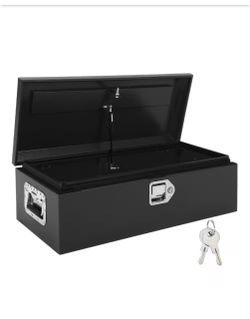 BRAND NEW AMD PERFECT Shop Cfosore 30 in. Black Steel Truck Bed Tool Box with Waterproof Seal, Side Handle and Lock