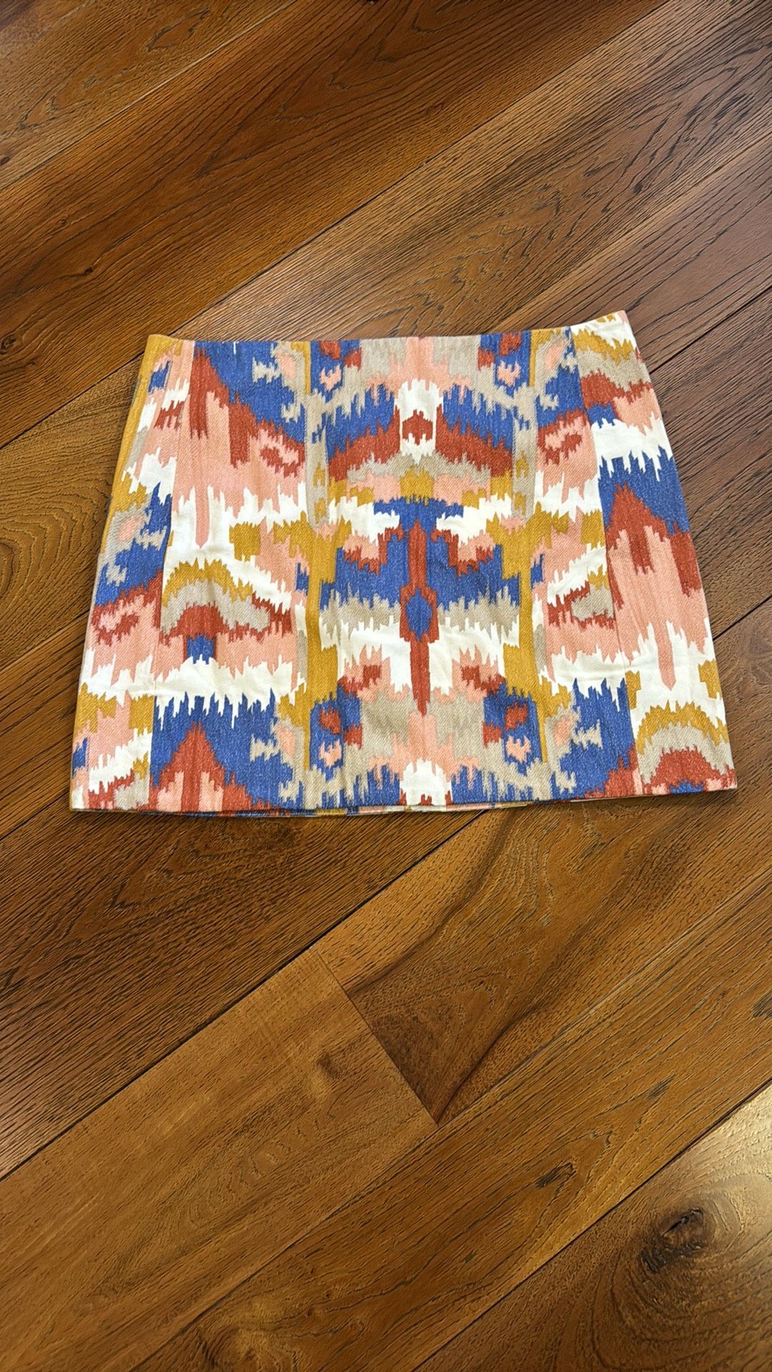 Sezane Malia Ikat Embroidered Skirt