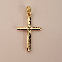 14kt Gold Cross Pendant 