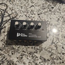Pro Audio 4 Chanel Headphone Amplifier