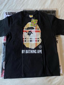 BAPE PLAID TEE (L)