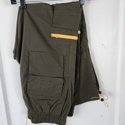 VND Style Green And Yellow Design Pants