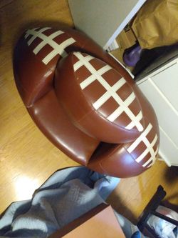 Football Chair And Ottoman 