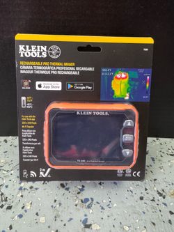 Klein Tools TI290 Rechargeable PRO Thermal Imaging Camera, Over 76,800 Pixels, Wi-Fi Data Transfer, 3 Palettes, High/Low Temperature Points