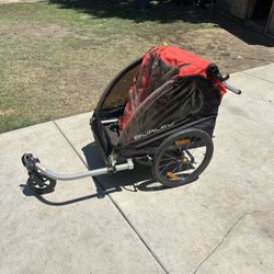 Burley bike/walking kids trailer 