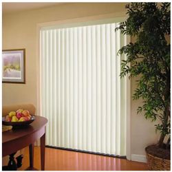 78" W X 84" H Room Darkening Cordless Vertical Blinds In Crown White 