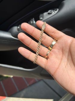 14k Gold Iced Out Bracelet