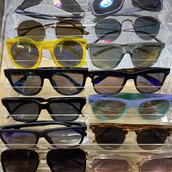 Multiple Sun Glasses, Sunglasses, Ray Bans, Carrera, Oakley, Nike, Maui Jim, Gucci And Much More 