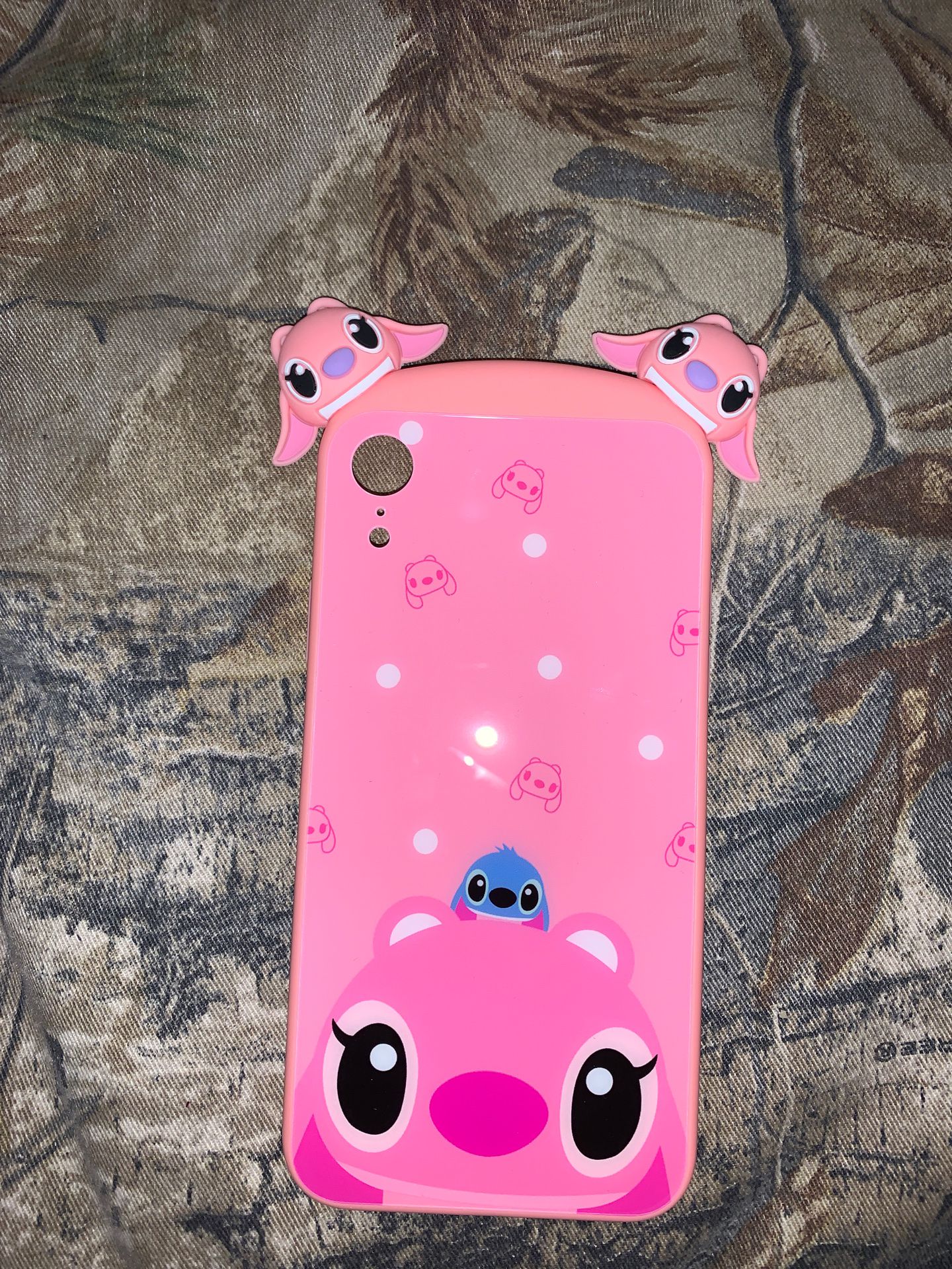 Angel and stitch iPhone XR case