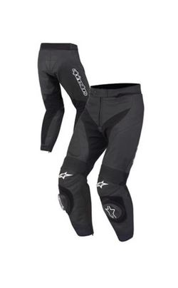 Alpinestars GP Plus Motorcycle Leather Black Pants - Size 36