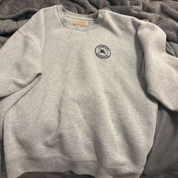 Burberry grey crew neck.